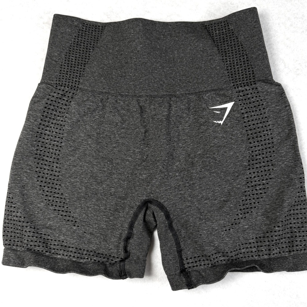 Gymshark Energy+ Seamless Shorts Charcoal Grey Marl GLSH5345 Small